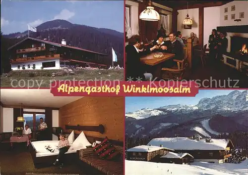 Reit Winkl Alpengasthof Winklmoosalm Gaststube Zimmer Kat. Reit im Winkl