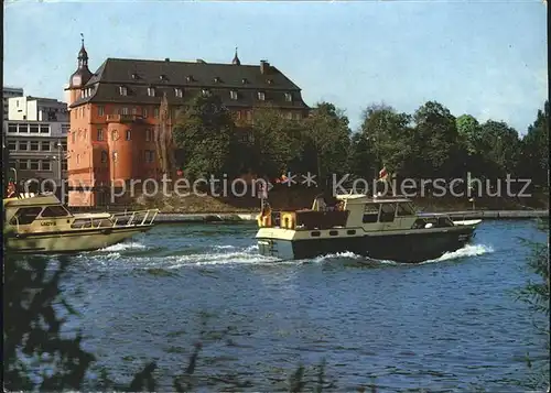 Offenbach Main Mainpartie Motorboote Kat. Offenbach am Main