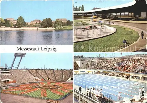 Leipzig Elsterbecken Alfred Rosch Kampfbahn Zentralstadion Schwimmstadion Kat. Leipzig