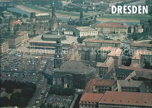 Dresden Altstadtkern Fliegeraufnahme Kat. Dresden Elbe