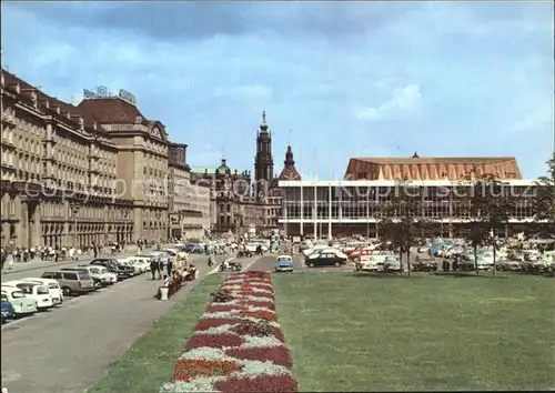 Dresden Altmarkt mit Kulturpalast Kat. Dresden Elbe