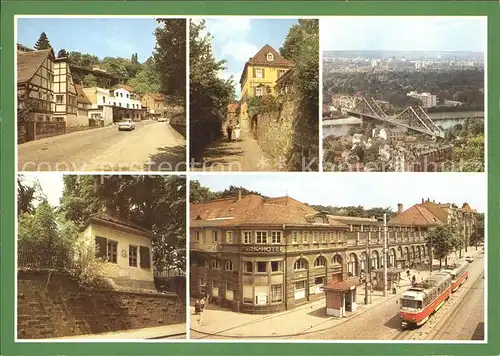 Dresden HO Gaststaette Luisenhof Koernerweg Blaues Wunder Schillerhaeuschen Parkhotel Weisser Hirsch Kat. Dresden Elbe