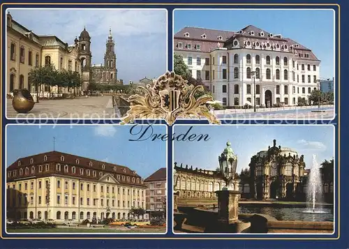 Dresden Bruehlsche Terrasse Landhaus Hotel Gewandhaus Zwinger Kat. Dresden Elbe