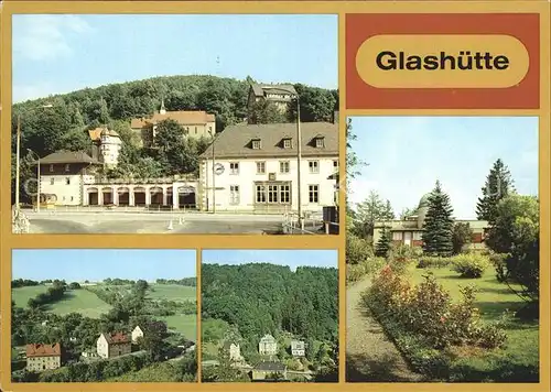Glashuette Sachsen mit Ochsenkopf Folgenhang Priessnitztal Sternwarte Kat. Glashuette Sachsen