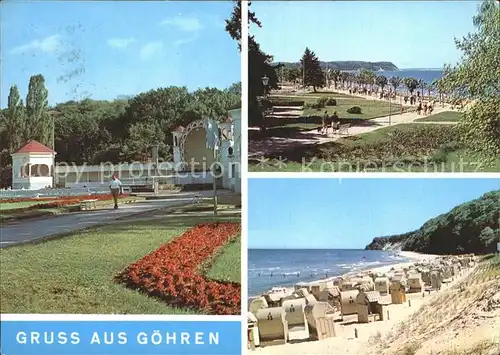 Goehren Ruegen Park Pavillon Strandpartien Kat. Goehren Ostseebad Ruegen