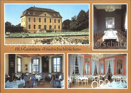 Grosssedlitz HO Gaststaette Friedrichschloesschen Hochzeitszimmer Blauer Salon Spiegelsaal Kat. Heidenau