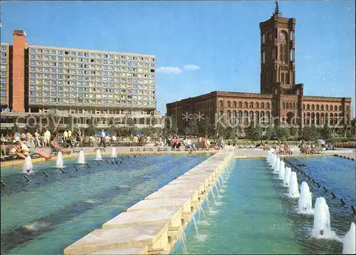 Berlin Rathaus Wasserspiele Kat. Berlin