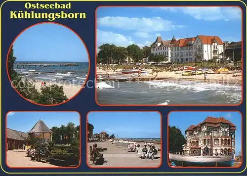 Kuehlungsborn Ostseebad Seebruecke Strand Hotels Promenade  Kat. Kuehlungsborn