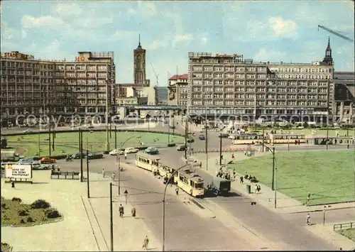 Berlin Alexanderplatz Strassenbahnen Kat. Berlin