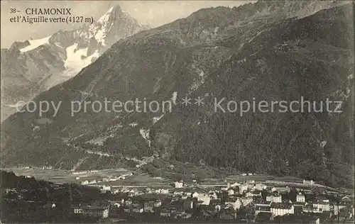 Chamonix et l Aiguille verte Kat. Chamonix Mont Blanc