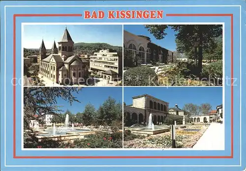 Bad Kissingen Kirche Wasserspiele Kurpark Spielcasino Arkadenbau Kat. Bad Kissingen