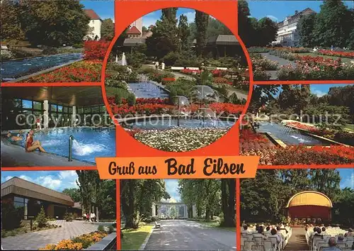 Bad Eilsen Kurpark Wasserspiele Konzertpavillon Kurhaus Kat. Bad Eilsen