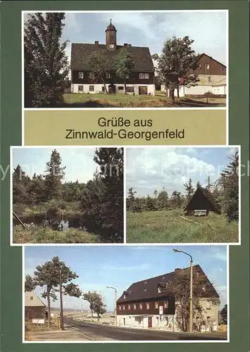 Zinnwald Georgenfeld Produktionstechnisches Denkmal Huthaus Naturschutzgebiet Hochmoor HO Gaststaette Grenzsteinhof Kat. Altenberg