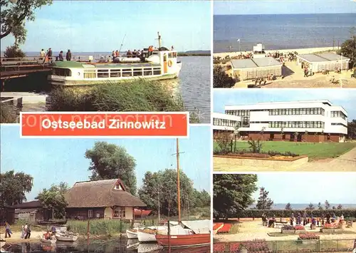 Zinnowitz Ostseebad Achterwasser Bootshafen Strand FDGB Feriendienst IG Wismut Ferienheim Roter Oktober Minisportanlage