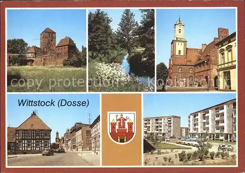 Wittstock Dosse Ehemalige Bischofsburg Rathaus Ernst Luck Strasse Kaethe Kollwitz Strasse Kat. Wittstock