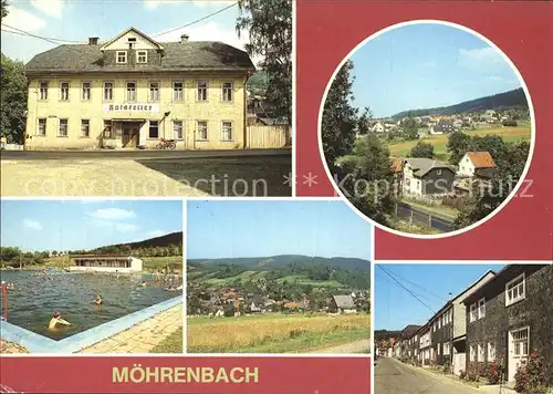 Moehrenbach FDGB Vertragsgaststaette Ratskeller Freibad uebersicht Friedenstrasse Kat. Moehrenbach