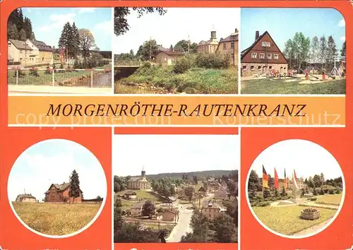 Rautenkranz Vogtland Ferienheim Frischhuette Grosse Pyra Kinderkurheim Elternhaus Oberst Signmund Jaehn Stele Geburtsort des 1. Fliegerkosmonauten der DDR Kat. Morgenroethe Rautenkranz