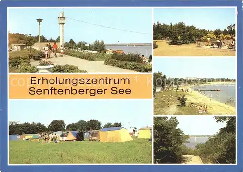 Senftenberg Niederlausitz Erholungszentrum Senftenberger See Strand Grosskoschen Strandpromenade Sportanlage Niemtsch Campingplatz Kat. Senftenberg