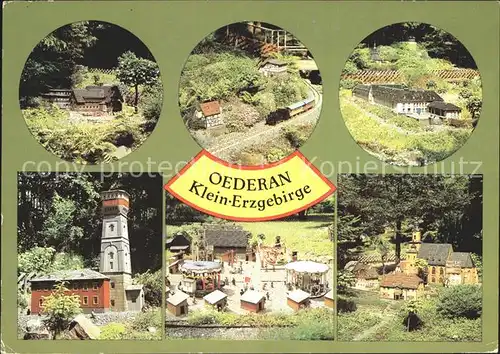Oederan Klein Erzgebirge Miniaturpark im Stadtwald Kat. Oederan