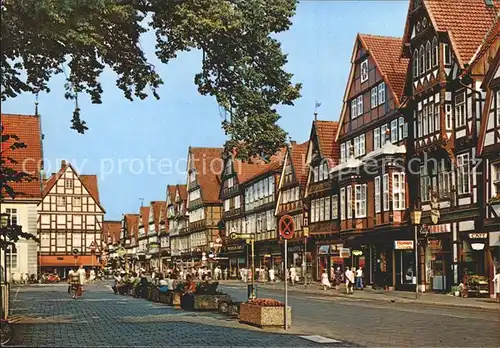 Celle Niedersachsen Stechbahn Fachwerkhaeuser Alte Herzogstadt Kat. Celle