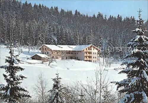 Drachselsried Berggasthof Pension Hochstein Winterpanorama Kat. Drachselsried