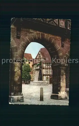 Braunschweig Burgloewe auf dem Burgplatz Kat. Braunschweig