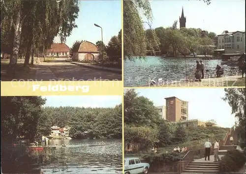 Feldberg Mecklenburg Amtsplatz Stadtpark Campingplatz Dreetzsee FDGB Erholungsheim Kat. Feldberger Seenlandschaft