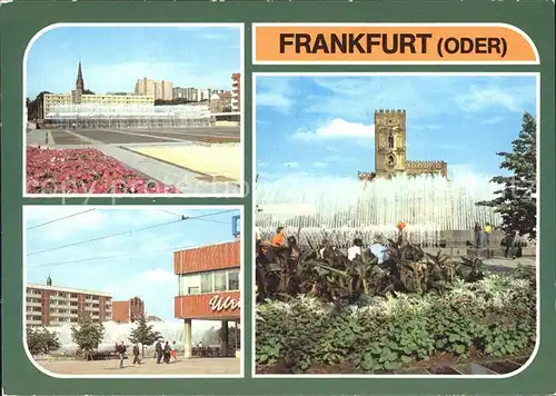 Frankfurt Oder Zentraler Platz Karl Marx Strasse Wasserspiele Kat. Frankfurt Oder