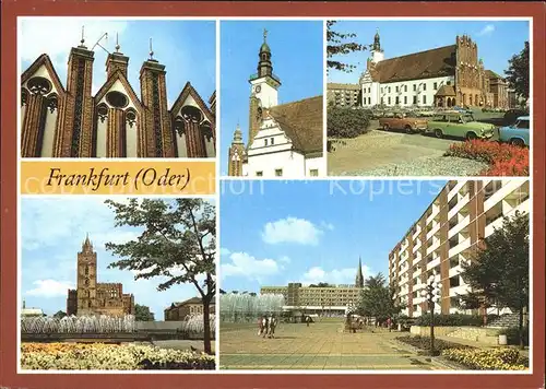 Frankfurt Oder Rathaus Marienkirche Hotel Stadt Frankfurt Kat. Frankfurt Oder