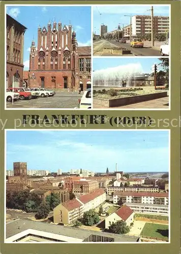 Frankfurt Oder Rathaus Giebel Karl Marx Strasse Wasserspiele Teilansicht Kat. Frankfurt Oder