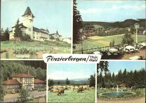 Finsterbergen Kurhaus Panorama Steigermuehle Gaststaette Rennsteig Viehweide Konzertplatz Kat. Finsterbergen Thueringer Wald