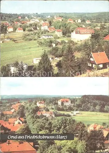 Friedrichsbrunn Harz Teilansicht mit Blick zum Sanatorium Ernst Thaelmann Kat. Friedrichsbrunn