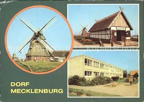 Dorf Mecklenburg Gaststaette Mecklenburger Muehle Galerie Betriebsschule Erich Tack Kat. Dorf Mecklenburg