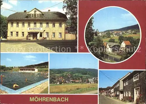 Moehrenbach FDGB Vertragsgaststaette Ratskeller Teilansicht Freibad Friedensstrasse Kat. Moehrenbach