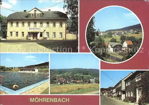 Moehrenbach FDGB Vertragsgastaette Ratskeller Freibad Teilansicht Friedensstrasse Kat. Moehrenbach
