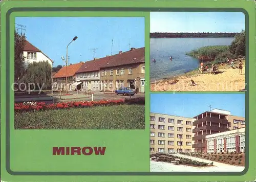 Mirow Karl Marx Strasse Feierabendheim Badestelle Mirower See Mecklenburgische Seenplatte Kat. Mirow Mecklenburg