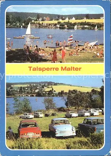 Malter Talsperre Stausee Badestrand Kat. Dippoldiswalde