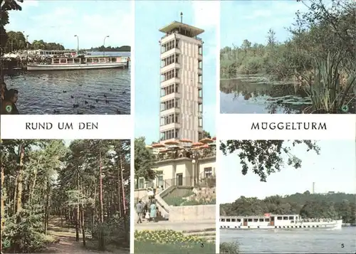 Berlin Rund um den Mueggelturm Dampfer Hauptstadt der DDR Kat. Berlin