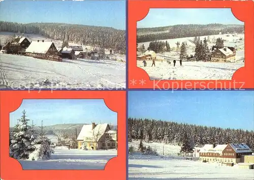 Muehlleithen Klingenthal Teilansichten HO Hotel Buschhaus Winterpanorama Kat. Klingenthal Sachsen