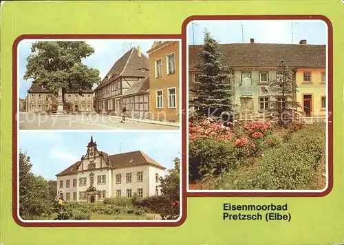 Pretzsch Elbe Markt Kinderheim Adolf Reichwein ehem. Schloss Stadtbibliothek Kat. Bad Schmiedeberg
