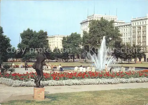 Magdeburg Wilhelm Pieck Allee Springbrunnen Statue Kat. Magdeburg