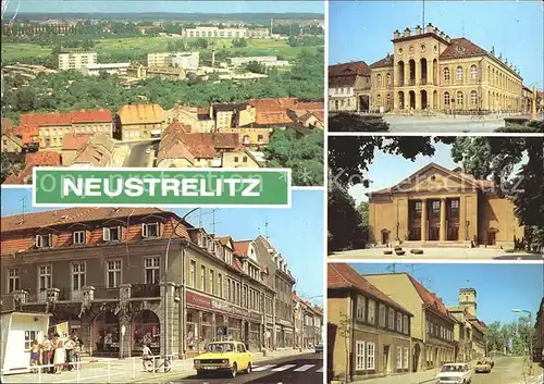 Neustrelitz Wilhelm Piek Platz Rathaus Friedrich Wolf Theater Kat. Neustrelitz
