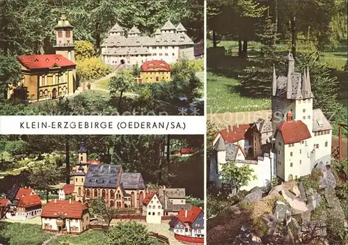 Oederan Klein Erzgebirge Schloss und Kirche Augustusburg  Kat. Oederan