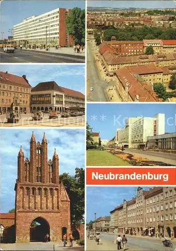 Neubrandenburg Rat des Bezirkes Hotel Vier Tore  Ernst Thaelmann Strasse Kat. Neubrandenburg