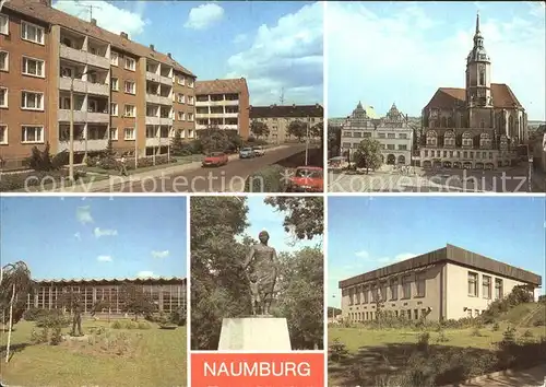 Naumburg Saale Neubaugebiet Wilhelm Piek Platz Volksschwimmhalle Kat. Naumburg