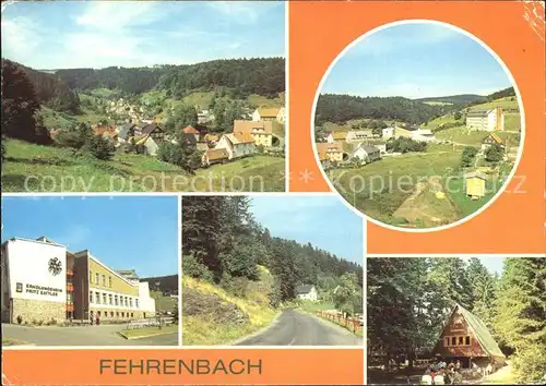 Fehrenbach Thueringer Wald Teilansicht Erholungsheim Fritz Sattler Waldbaude Werraquelle Kat. Masserberg