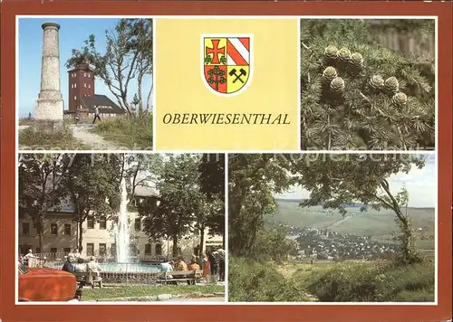 Oberwiesenthal Erzgebirge Meterologische Station Laerchenzapfen Teilansicht Kat. Oberwiesenthal