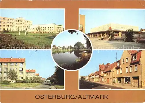 Osterburg Altmark Feierabendheim Konsum Kaufhaus Strasse des Friedens  Kat. Osterburg Altmark