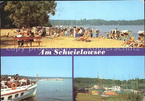 Schwielowsee Strand Hafen Kat. Schwielowsee