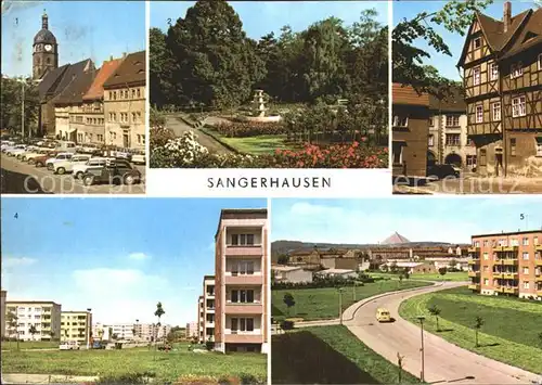 Sangerhausen Suedharz Markt Rosarium Am Kornmarkt Sued  West Siedlung  Kat. Sangerhausen